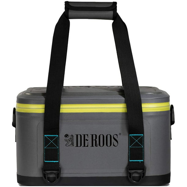 DEROOS Soft Cooler 18 Cans,3 Days Ice Life,Waterproof Portable Large Cooler  Bag Soft Sided Cooler,Leak-Proof Zipper Insulated Soft Cooler Bag for 