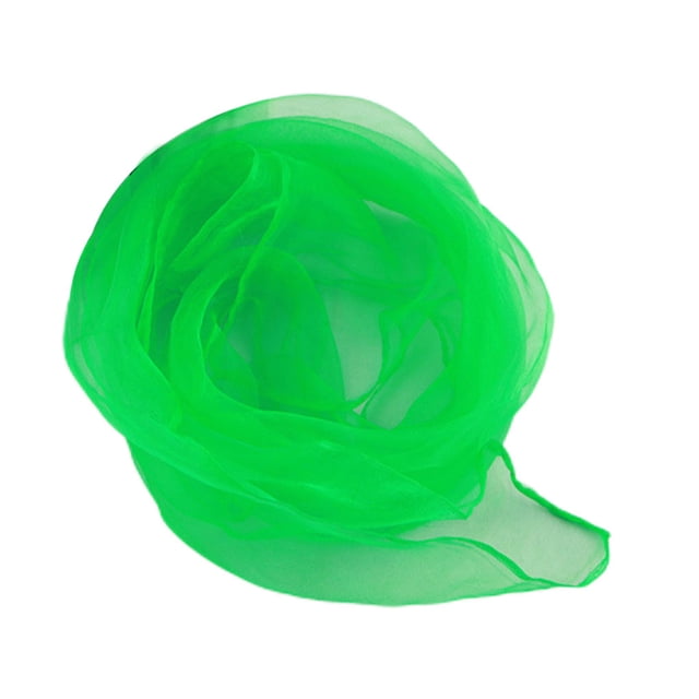 Qarigey Bufanda cuadrada Pañuelo de gasa Casual para representaciones teatrales Verde oscuro Type3 NO3