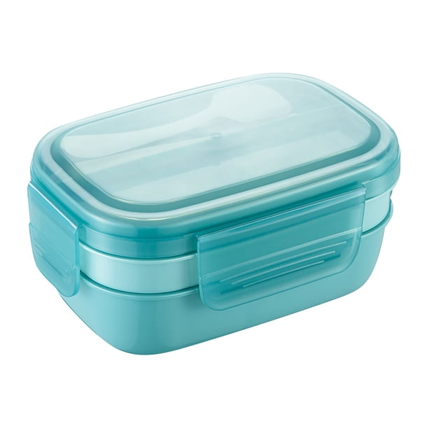 Fiambrera con calefacción por microondas, Fiambrera para estudiantes, Caja de frutas rectangular para niños