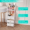 thumbnail image 3 of Carrito organizador de maquillaje HaPirm Rolling con 3 cajones, color blanco, 3 of 9