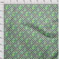 thumbnail image 3 of oneOone Viscose Chiffon Fabric Leaves & Floral Check Print Sewing Fabric BTY 42 Inches Wide, 3 of 4