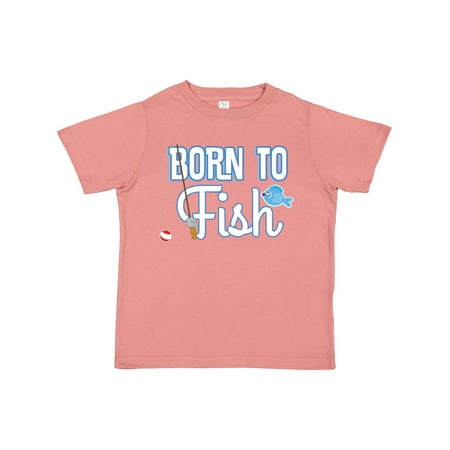 

Inktastic Born to Fish Go Fishing Gift Toddler Boy or Toddler Girl T-Shirt