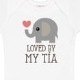 thumbnail image 4 of Inktastic Tia Loves Me Baby Elephant Boys or Girls Baby Bodysuit, 4 of 5