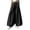 Black, variant on Casual Palazzo Pants, Women's Linen Wide Leg Split Skirt with Elastic Waist Drawstring, Soft Ice Silk Fabric Summer Loose Fit Comfortable Trousers for Beach Vacation 2025