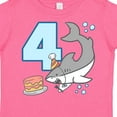 thumbnail image 4 of Inktastic 4th Birthday Shark with Cake Boys or Girls Toddler T-Shirt, 4 of 5