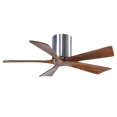 thumbnail image 3 of Irene-5H five-blade flush mount paddle fan in Textured Bronze finish with 42” solid walnut tone blades.&nbsp;, 3 of 7