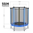 thumbnail image 6 of Pooboo Trampoline for Kids Mat Recreational Trampoline with Safety Enclosure Net, Sturdy Structure Heavy Duty Bounce for Indoor Outdoor Supports up to 380 Pounds, 6 of 10
