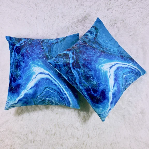 Blue Pillow Covers 18X18 Inch