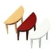 thumbnail image 3 of Escritorio de entrada semicircular en miniatura, 3 piezas, modelo de simulación de casa, muebles de escritorio, 3 of 8