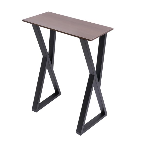 Akynjtbca Metal Table Legs, 32" H x 14" W Desk and Coffee Table Legs, V Shape Industrial Furniture Legs for DIY Black End Tables, Dining Desk Bench, Side Tables