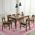 thumbnail image 2 of Ultrug Vintage Floral Print Rugs Soft Boho Carpet Retro Distressed Area Rug for Living Room Bedroom Home Decor,6'x9',Pink, 2 of 7