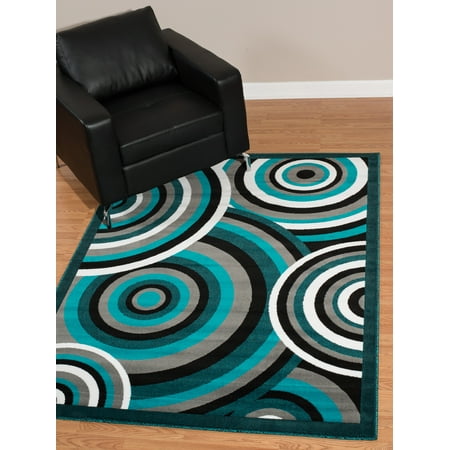 Woven Paisley Scroll - United Weavers Brasserie Capuccino Scroll Aqua Woven Olefin Area Rug or Runner