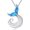 Mermaid-4, variant on YAFEINI Cat/Dog/Phoenix/Eagle/Whale/Shark/Puffin/Starfish/Chicken/Butterfly/Owl/Bee/Frog/Seahorse Necklace Sterling Silver Animal Pendant Jewelry Gift for Women