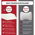 thumbnail image 4 of Therapeutica Cervical Orthopedic Foam Travel Pillow - Neck Support Pillow for Side & Back Sleepers - Ergonomic Pillow for Neck Support, Relief, & Spinal Alignment – Average Size, 4 of 9