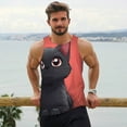 thumbnail image 6 of Pofeuu Cute Black Kitten Cartoon Print Men's Workout Tank Tops Sleeveless Muscle Gym Shirt Quick Dry-4X-Large, 6 of 7