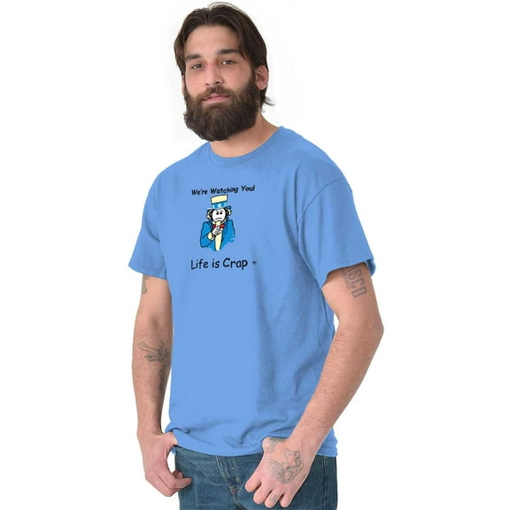 Uncle Sam Were Watching You USA Plus Size Crewneck Graphic Tee Shirt Brisco Brands 2X