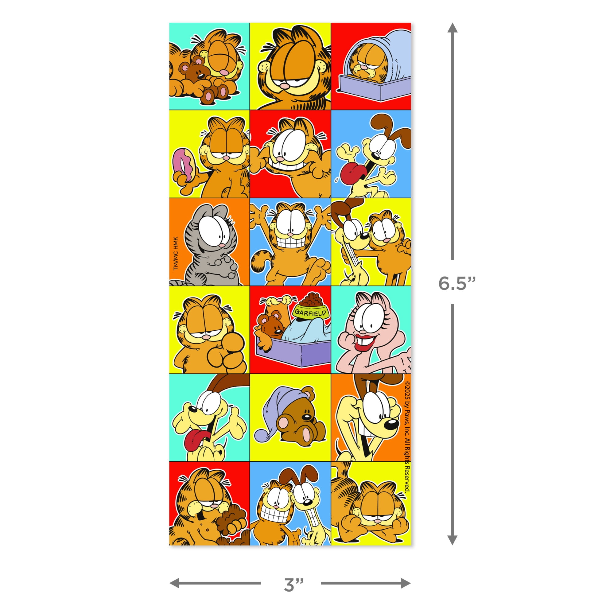 Hallmark Garfield Stickers (Fun), 2 Sheets