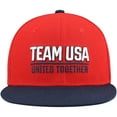 thumbnail image 2 of Youth Red Team USA United Flatbrim Snapback Hat, 2 of 4