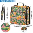 thumbnail image 2 of FORMRS Zipper Binder with Shoulder Strap 2-inch Ring 500 Sheet Capacity File Bag, Pink Oranges, 2 of 5