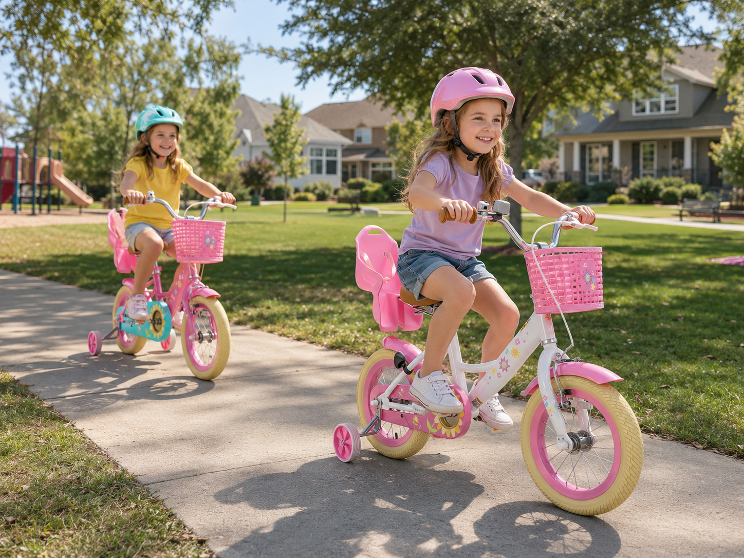 XJD 16 Inch Kids Bike with Training Wheels photo 7