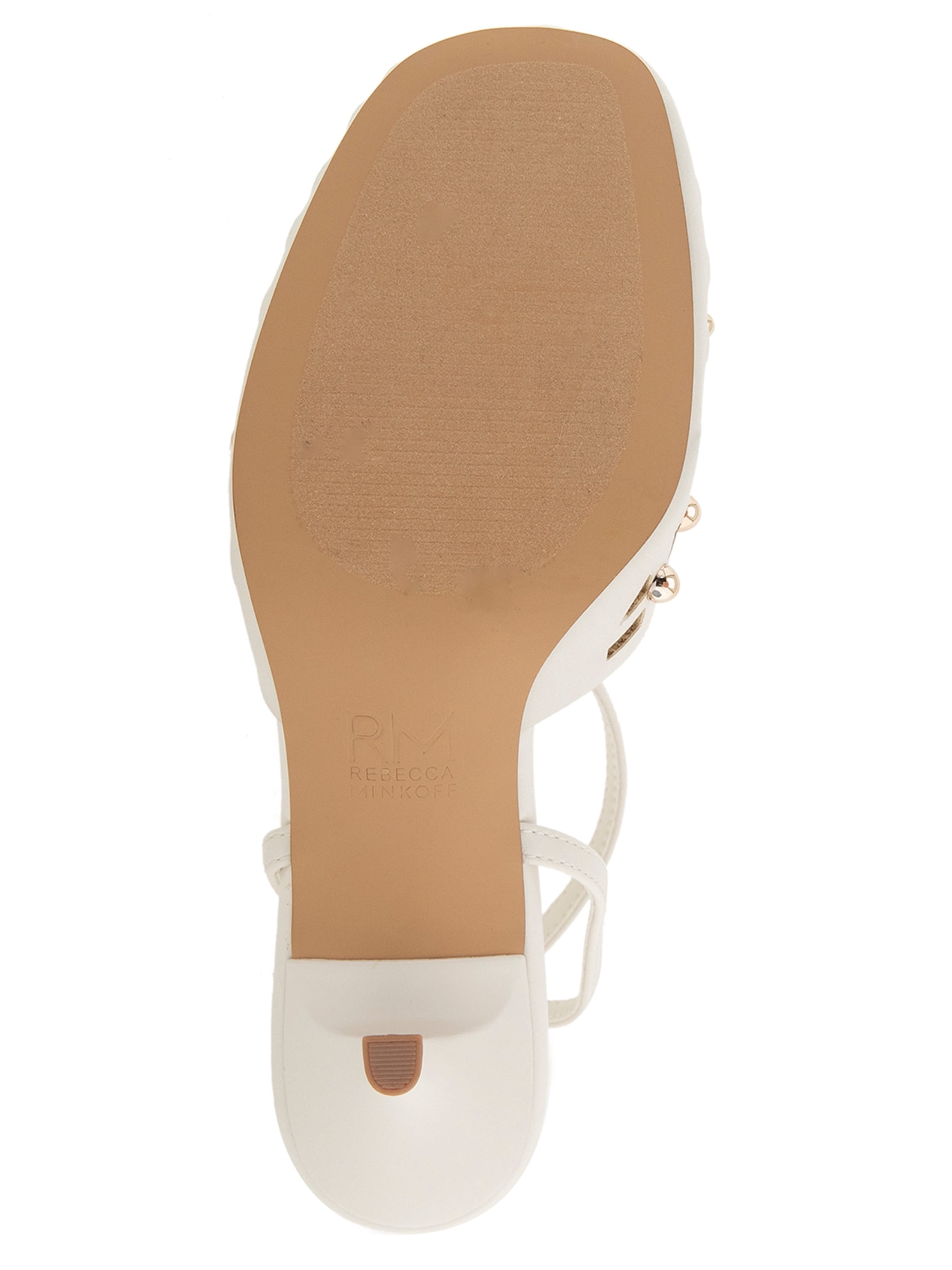 RM Rebecca Minkoff Women's Fiona Studded Kitten Heel with Ankle Strap