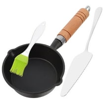 SEWCHICS Small Cast Iron Skillet Non-Stick Cooking Pan Assorted Colors Kitchen Frying Set