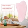 thumbnail image 3 of Health Care Scrapping Plate Natural Rose Quartz Stone Scrapping Plate, Natural Scrapping Plate, For Body Massage, 3 of 8