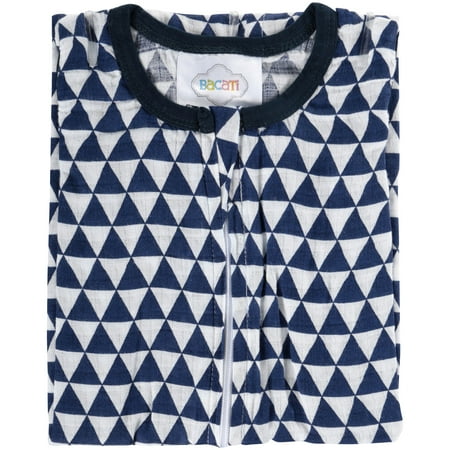 Bacati Newborn Wearable Blanket Tribal Navy (Best Way To Swaddle Your Newborn)