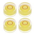 thumbnail image 1 of Unique Bargains 4 Packs Round Bubble Level 15x8mm Mini Circular Bullseye Spirit Levels for Leveling Camera Tripod Telescope, Yellow, 1 of 6