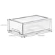 thumbnail image 3 of Caja de almacenamiento de escritorio Organizador de oficina apilable extraíble de gran tamaño Estuche transparente de escritorio para material de oficina, Caja organizadora de escritorio M, 3 of 8