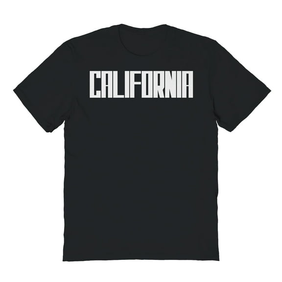 California Graphic Black Men's Cotton T-Shirt