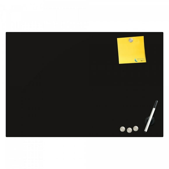 Magnetic Eraser Black Board 16" X 16" Inches Eased Corners - Black