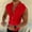 Red, variant on Mens Hooded Zipper Cardigan T Shirt Summer Fashion Plaid Sleeveless T Shirt Mens Lapel Top Layering Tee Long Sleeve Vintage 1982 T Shirts for Men Rayon Long Sleeve Shirt Men Vintage T Shirts for Men