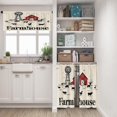 thumbnail image 6 of Farmhouse Kitchen Window Curtains Valance and Tier Set 36 Inch, Red Barn Farm Animals 3 Piece Window Treatment Tiers for Living Room Bedroom Windmill Kitchen Decor Drapes, 6 of 6