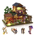 thumbnail image 1 of Kit de casa de muñecas en miniatura GudoQi Japanese Villa Courtyard 1:24, 1 of 7