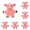 Pink 6PCS, variant on Squeaky Chew For Dogs Interactive Pet Chewing Pig Shape Design