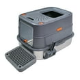 thumbnail image 4 of BingoPaw Cat Litter Box Enclosed Cat Kitty Litter Box with Stainless Steel Tray Pan, Scoop, 4 of 11
