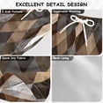 thumbnail image 4 of Brown Tone Argyle Pattern Plaids Swim Trunks Board Shorts Beach Pants Bathing Bottoms L, 4 of 8