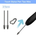 thumbnail image 4 of Pointe de Stylet Remplaçable Résistante à l'Usure en Alliage de Titane Argent pour Samsung Galaxy Tab S6 S7 S8 S9 S23 Note 10/20 1tip 1 Clip, 4 of 6