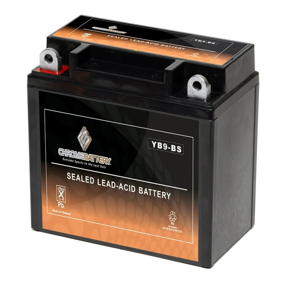 Chrome Battery YB9-BS (12AH-BS 12 Volt,9 Ah, ) Sealed Maintenance Free Rechargeable Scooter Battery
