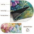 thumbnail image 5 of Spring Flowers Front Door Rugs 2x3 ft Bright Watercolor Pink Blue Purple Floral Leaf Dragonfly Small Rug for Entryway Non Slip Washable Bathroom Door Mat Absorbent Floor Mat for Indoor Entrance, 5 of 9