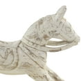 thumbnail image 4 of 27" x 17" White Mango Wood Horse Sculpture, by DecMode, 4 of 8