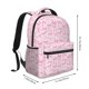 thumbnail image 2 of Easygdp Ribbon Bow Mochila Ergonómica Versátil para Laptop - Múltiples Bolsillos, Correas Ajustables, Unisex para Escuela, Viajes y Actividades al Aire Libre-One Size, 2 of 5
