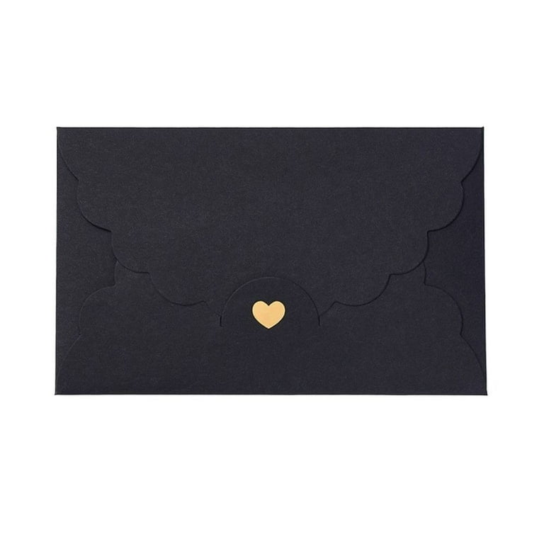 5pcs Vintage Envelopes Gilding Pearlescent Love Heart Blessing Cards Office  Supplies Kraft Paper Envelopes Invitation Card Envelope Thank You Letter  Packaging Envelope 10 