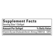 Nature Made Vitamin D3 1000 IU, 650 Ct
