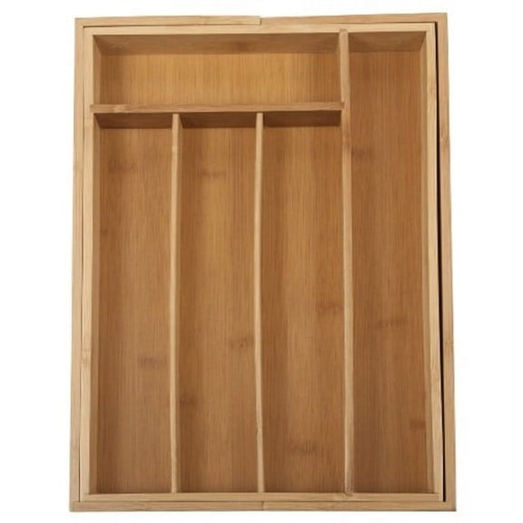 Core Bamboo Expandable Flatware Tray - Natural - Medium