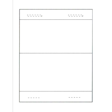 Tri-Fold Table Talker, 1-UP on 8.5" x 11" White 65lb Cover Paper - 100 Sheets