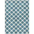 thumbnail image 2 of Addison Rugs Chantille Indoor/Outdoor Transitional Circles Teal Washable Rectangle Rug, 8' x 10', 2 of 6