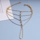 thumbnail image 5 of Brazalete con Anillo para Dedo Boho para Mujer con Strass Dorados Sklave Kettenarmband, 5 of 6