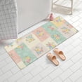 thumbnail image 2 of Pioneer Flower Floral Print Pattern Bathroom Rugs Mat, Non Slip Microfiber Bathroom Rug with Rubber Backing, Soft Mats for Bathroom Floor Tub Shower, 24"x60", 2 of 5